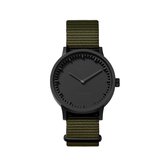 LEFF amsterdam - T32 - Horloge - Nylon - Zwart/Groen - Ø 32mm