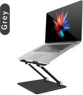 LZ - Laptop Standaard - Premium kwaliteit - Volledig Verstelbaar - Universeel tot 15.6 inch - Space grey