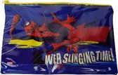 Spiderman etui - Blauw / Rood - PVC - 24 x 15 cm