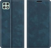 Cazy Samsung Galaxy A22 5G Hoesje Portemonnee Book Case Kunstleer - Blauw