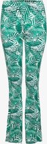 TwoDay dames flared  broek met print - Groen - Maat L