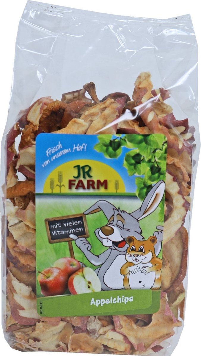 JR Farm knaagdier appelchips 80 gram - konijnen snacks