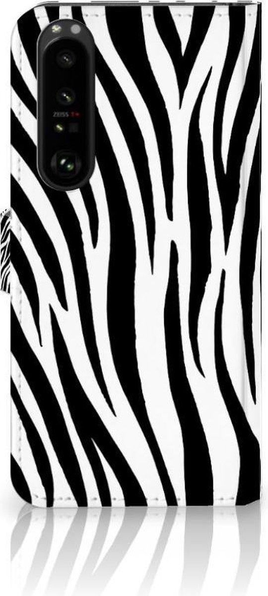 Sony Xperia 1 III Telefoonhoesje met Pasjes Zebra