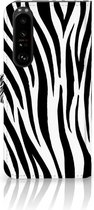 Beschermhoesje Sony Xperia 1 III Smartphone Hoesje Zebra