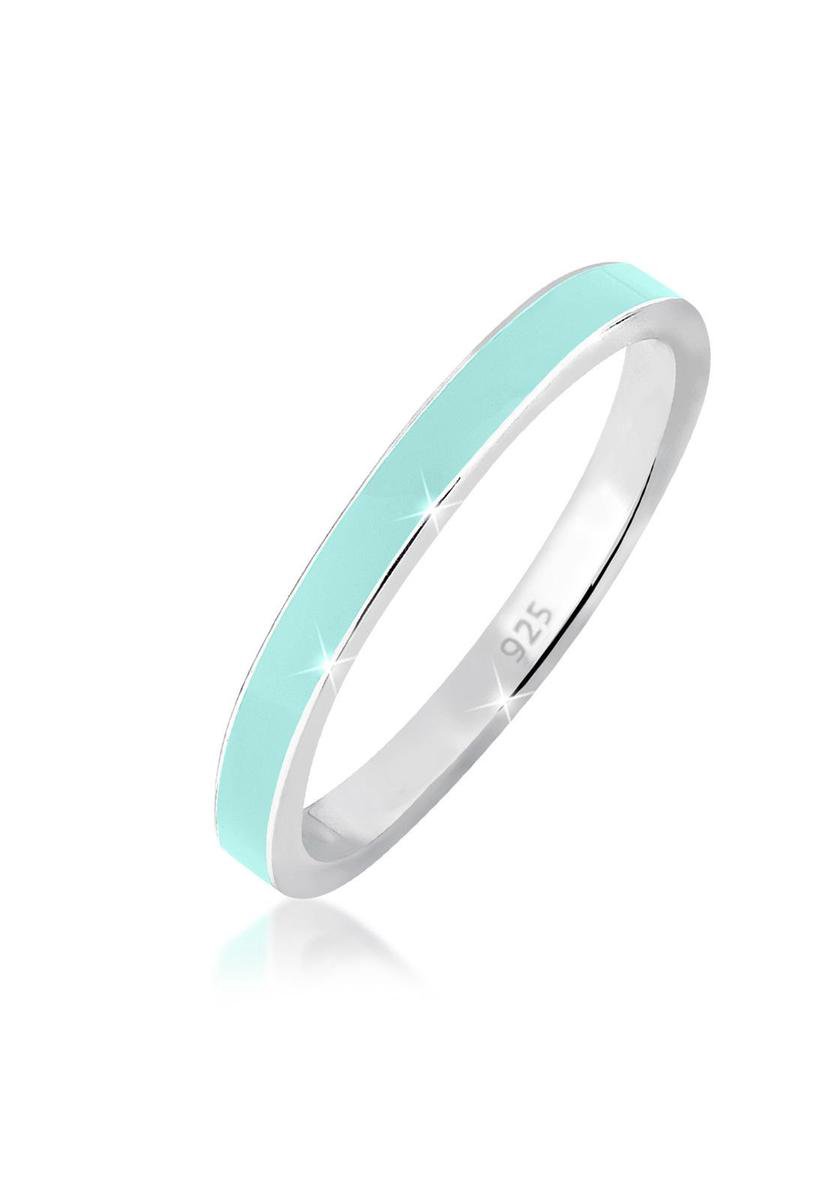 Elli - Ring - Dames Stapelring Basic Email in 925 Sterling Zilver - Dames