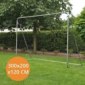 Voetbaldoel 300x200x120 cm - Goal - volledig pakket
