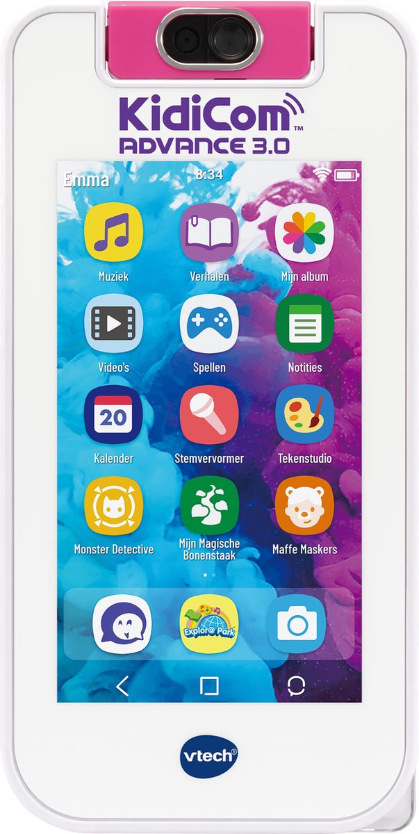 VTech KidiCom Advance 3.0 Telefoon - Educatief Speelgoed - 5 tot 12 Jaar - Roze