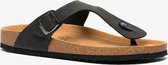 Heren bio teenslippers zwart - Zwart - Maat 42