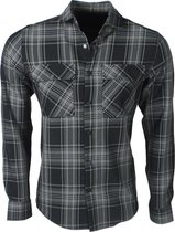 Megaman - Heren Overhemd - Slimfit - Stretch - Geblokt - Groen