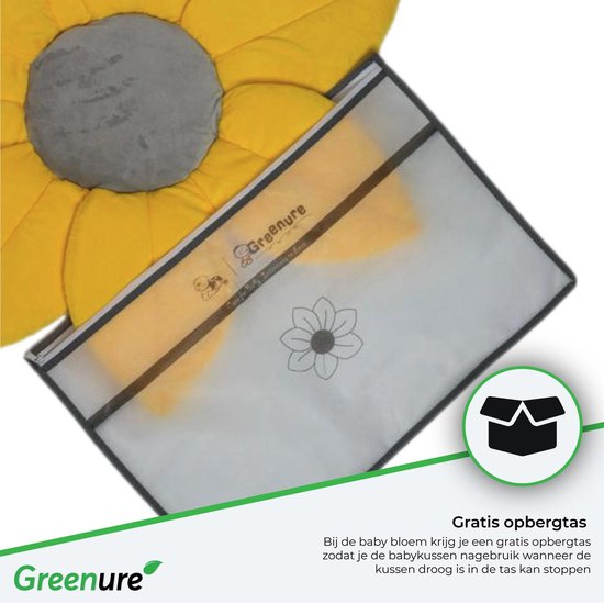 Oreiller Multifonctionnel De Bloem De Bebe De Greenure Jaune Bain De Bebe Kussen Bol Com