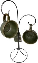 Kopjes houder / Mok houder / mok rek - Donkergrijs -  Metaal - Ø 13 x  h 38,5 cm