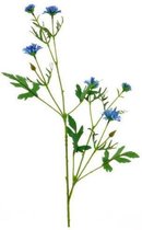 Medina Kunstplant Centaurea 92 Cm Zijde Blauw/Groen