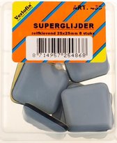 Verlofix Meubelglijder Zelfkl. 25X25Mm Kunststof  8Stuks