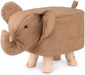 Cozy Noxxiez Krukje Olifant Junior 48 Cm Kunstleer/Hout