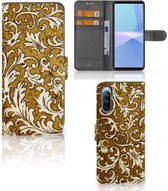 Telefoonhoesje Sony Xperia 10 III Bookcase Barok Goud