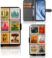 Telefoonhoesje Xiaomi Mi 11 Lite | Xiaomi 11 Lite NE Flipcover Design Postzegels