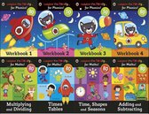 Ladybird I'm Ready for Phonics & Maths KS1 Easy Learning 8 Books Collection Set