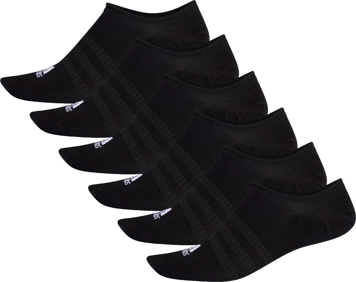 adidas adidas No Show Sokken Senior Sokken - Maat 40-42 - Unisex - zwart - wit
