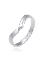 Elli Dames Ring Dames Wrap Ring V Vorm Gedraaide Trend Basic Minimaal in 925 Sterling Zilver Goud Geplaatst