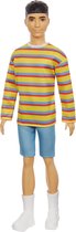 Barbie Ken Fashionista Pop - gestreept shirtje & korte broek