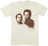 Simon & Garfunkel Heren Tshirt -XL- Faces Creme
