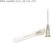 Beauty & Care - Milia naalden - steriele naalden - 0,4 x 20 mm 27G - Doos 100 stuks