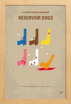 JUNIQE - Poster met houten lijst Reservoir Dogs -13x18 /Kleurrijk