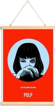 JUNIQE - Posterhanger Mia Wallace Pulp Fiction -20x30 /Rood