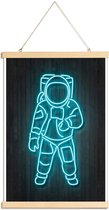 JUNIQE - Posterhanger Astronaut -40x60 /Kleurrijk