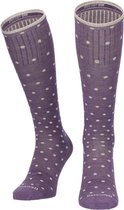 Sockwell On The Spot Dames Compressiekousen Klasse 1 Plum Sparkle | Paars | Bamboe | Maat 39-43