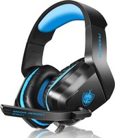 Gaming Headset voor PS4, PS5, Playstation 4 5, Xbox One, PC, Laptop, Computer, Nintendo Switch met Bass Surround, Xbox One Headset met Noise-Cancelling Microfoon, Over Ear Koptelefoon