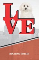 Bichon Frises: Dog Love Park Isometric Dot Paper Notebook Book Is 120 Pages 6x9