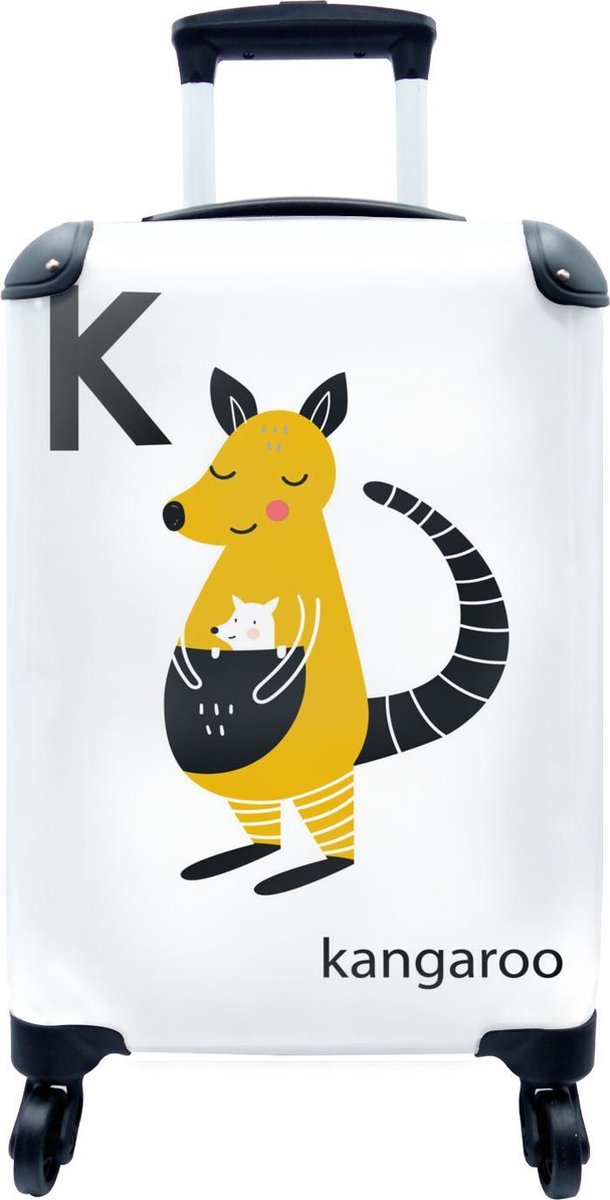 Valise Illustration Pour Enfants Des Lettres De L Alphabet Kangaroo 35x55x Cm Bol Com