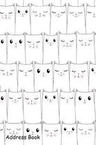 Address Book: For Contacts, Addresses, Phone, Email, Note, Emergency Contacts, Alphabetical Index With Pattern Cute Cats