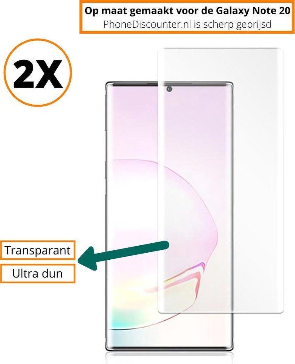 Fooniq UV Screenprotector Transparant 2x - Geschikt Voor Samsung Galaxy Note 20
