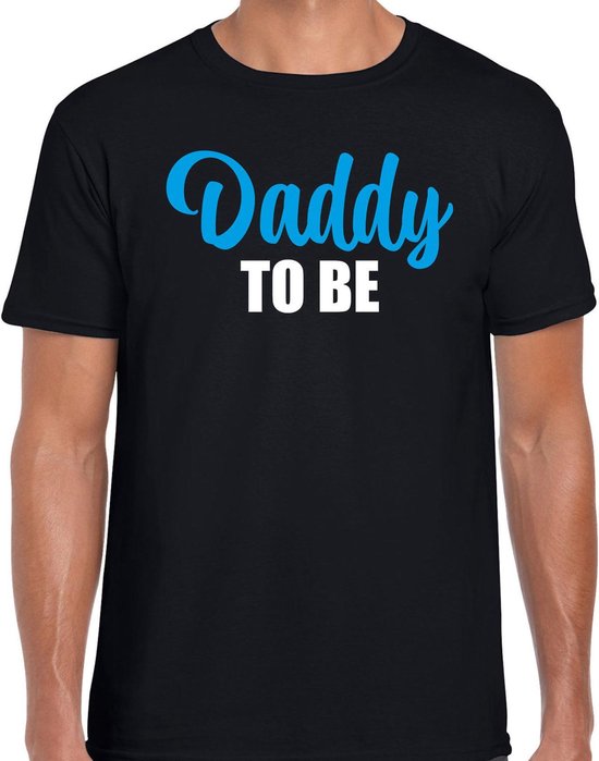 Daddy to be t-shirt zwart voor heren - papa kado shirt / aanstaande vader cadeau / papa in verwachting XXL
