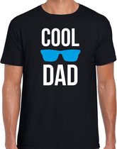 Cool dad - t-shirt zwart voor heren - papa kado shirt / vaderdag cadeau S