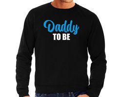 Daddy to be - sweater zwart voor heren - papa kado trui / aanstaande vader cadeau/ papa in verwachting XL