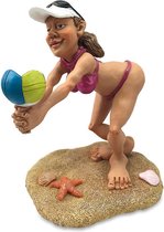 Figurine de sport drôle beach-volley - le monde comique des figurines caricature - figurines comiques - cadeau pour - cadeau - cadeau - cadeau d'anniversaire
