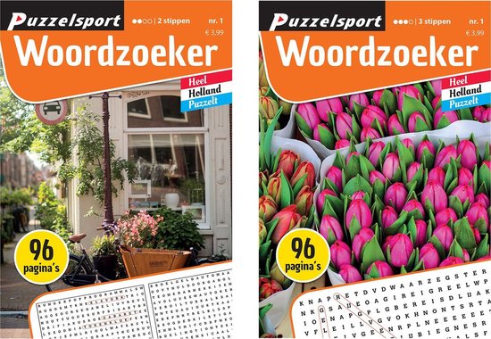 Foto: Puzzelsport puzzelboekenset woordzoeker 2 woordzoeker 3 nr 1