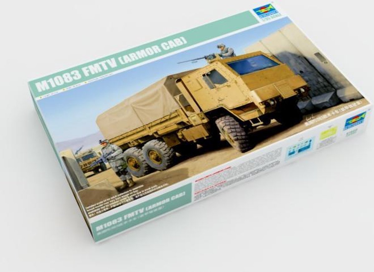 Trumpeter Modelbouwpakket Militaire voertuigen - 01008 M1083 FMTV Armor Cab - Amerikaanse Militaire Vrachtwagen Plastic - 1:35 - Modelbouw