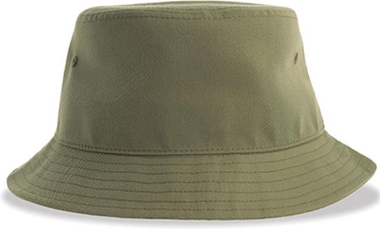 grens vangst leugenaar Premium bucket hat | vissershoedje | zonnehoedje | gerecycled polyester |  olijfgroen | bol.com