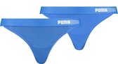 PUMA WOMEN MESH STRING 2P PACKED Vrouwen Onderbroek - blue - Maat S