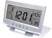 A&K Digitale Weerstation Thermometer | Klok | Voor Binnen | Zilver