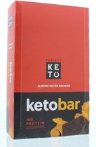 MCT Bar Almond Butter Brownie Perfect Keto 12stks