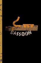 Bassoon: Distressed Style Bassoonist Instrument for Musicians (6x9) Dot Grid Notebook