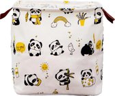 Zody Shop opbergmand voor op de kinderkamer - panda patroon - opbergmand speelgoed - opbergdoos - wasbox - wasmand - wassorteerder