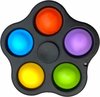 foto van Mini Fidget Simple Dimple Spinner - Zwart - Pop it - Fidget Toys