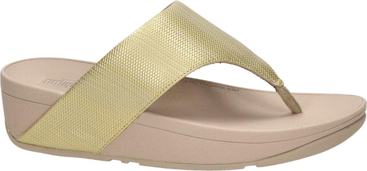 Fitflop Slippers - Maat 38 - Vrouwen - geel/beige | bol.com