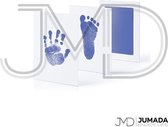 Jumada's Baby Voet- en Handafdruk Inktset - Baby Cadeau - Inclusief 2 Witte Kaartjes - Inktkleur Lichtblauw